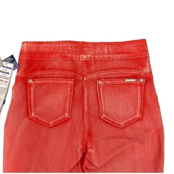 NWT Coral Pink Cropped Denim Bermuda Short Capri Pant - Picture 7 of 8